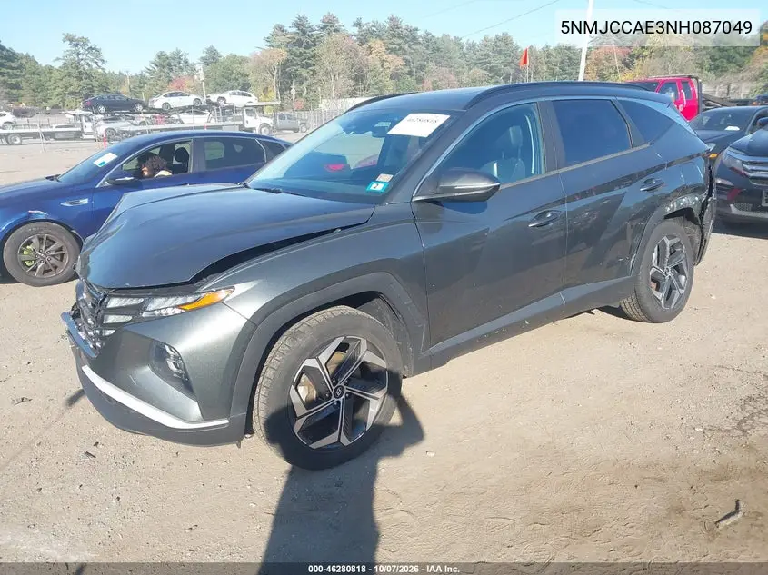 2022 HYUNDAI TUCSON VIN 5NMJCCAE3NH087049 — фото 2