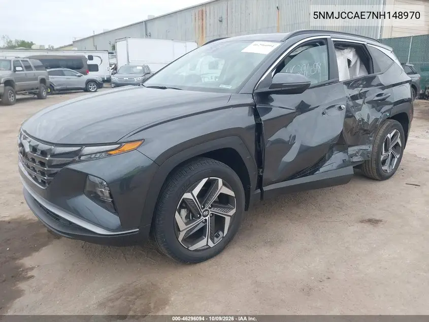 2022 HYUNDAI TUCSON VIN 5NMJCCAE7NH148970 — фото 2