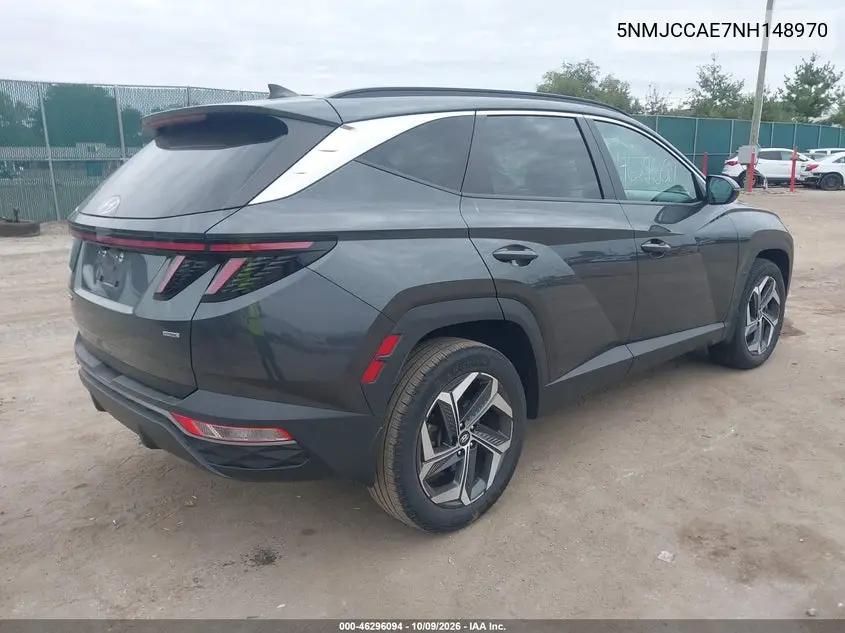 2022 HYUNDAI TUCSON VIN 5NMJCCAE7NH148970 — фото 4