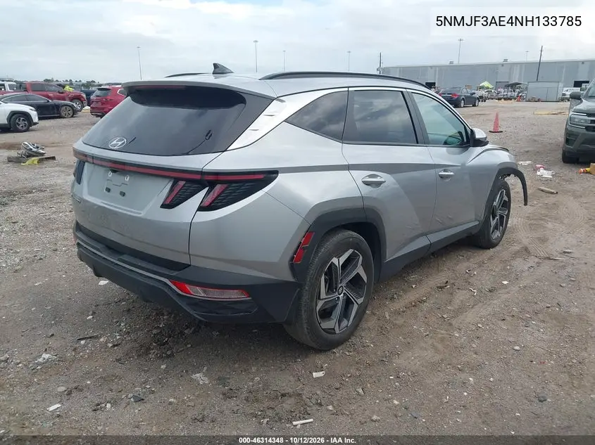 2022 HYUNDAI TUCSON VIN 5NMJF3AE4NH133785 — фото 4