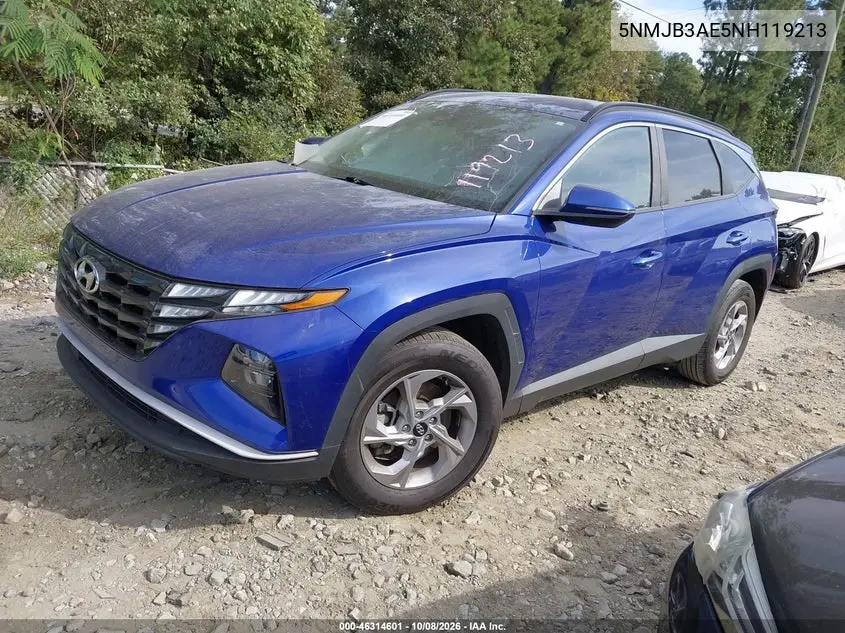 2022 HYUNDAI TUCSON VIN 5NMJB3AE5NH119213 — фото 2