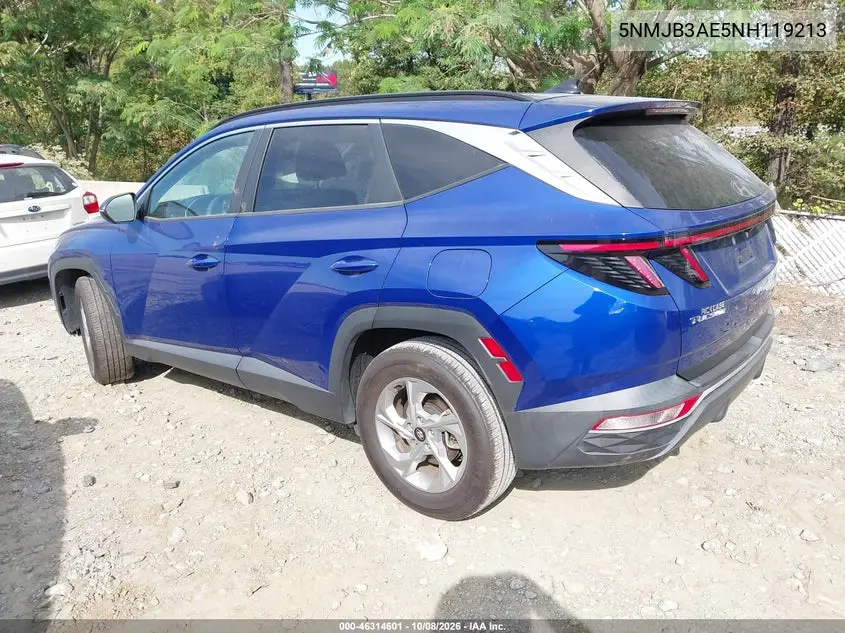 2022 HYUNDAI TUCSON VIN 5NMJB3AE5NH119213 — фото 3