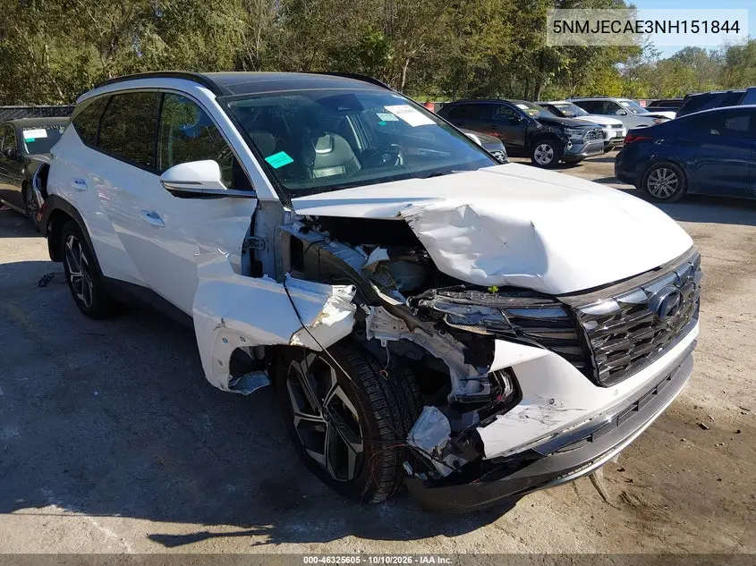 HYUNDAI TUCSON 2022, VIN 5NMJECAE3NH151844