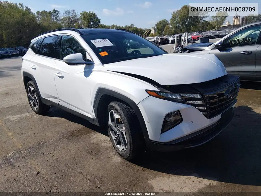 HYUNDAI TUCSON 2022, VIN 5NMJECAE6NH008709