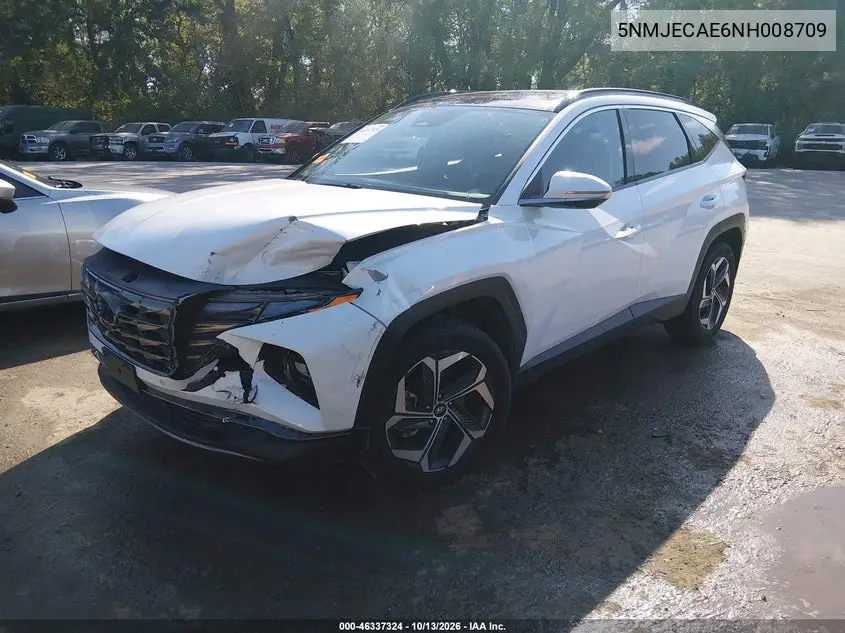 2022 HYUNDAI TUCSON VIN 5NMJECAE6NH008709 — фото 2