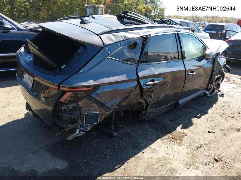 2022 HYUNDAI TUCSON VIN 5NMJE3AE7NH002644 — фото 4