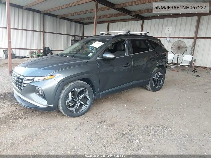 2022 HYUNDAI TUCSON VIN 5NMJF3AE1NH067227 — фото 2