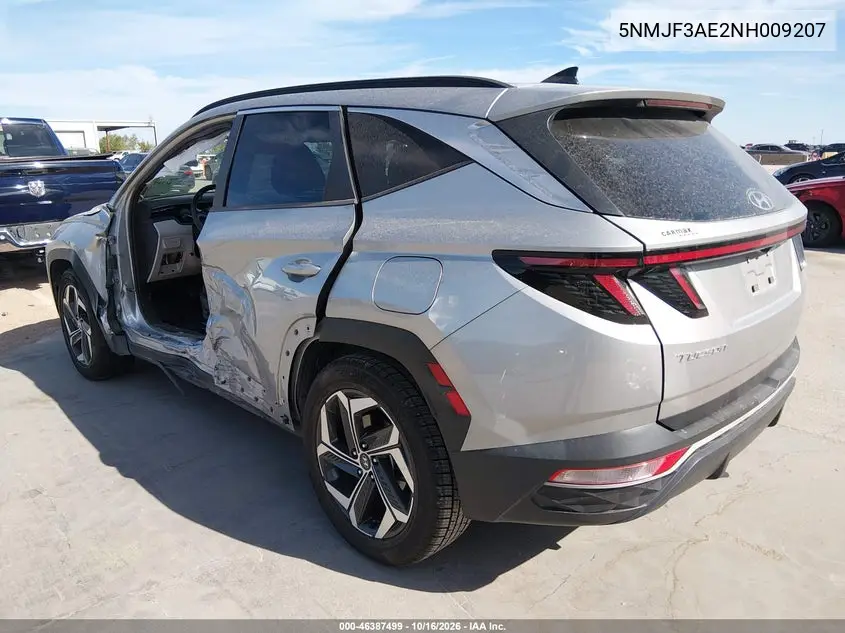 2022 HYUNDAI TUCSON VIN 5NMJF3AE2NH009207 — фото 3