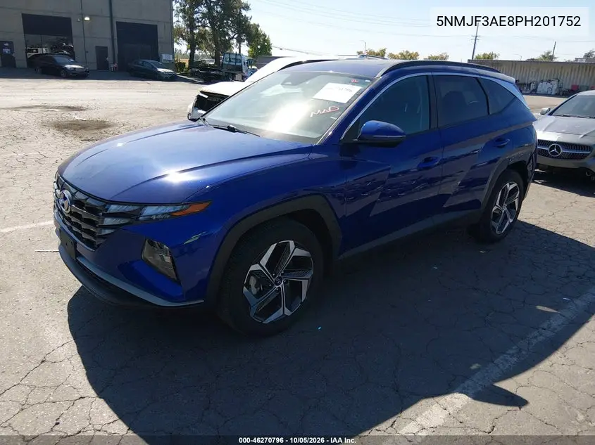 2023 HYUNDAI TUCSON VIN 5NMJF3AE8PH201752 — фото 2