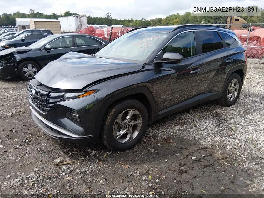 2023 HYUNDAI TUCSON VIN 5NMJB3AE2PH231891 — фото 2