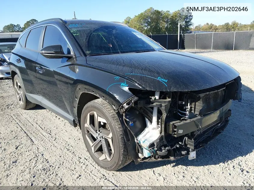 HYUNDAI TUCSON 2023, VIN 5NMJF3AE3PH202646