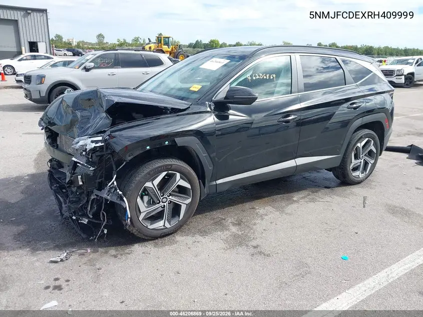 2024 HYUNDAI TUCSON VIN 5NMJFCDEXRH409999 — фото 2