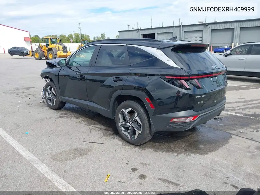2024 HYUNDAI TUCSON VIN 5NMJFCDEXRH409999 — фото 3