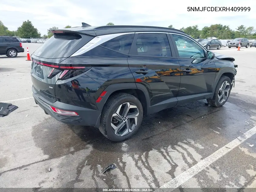 2024 HYUNDAI TUCSON VIN 5NMJFCDEXRH409999 — фото 4