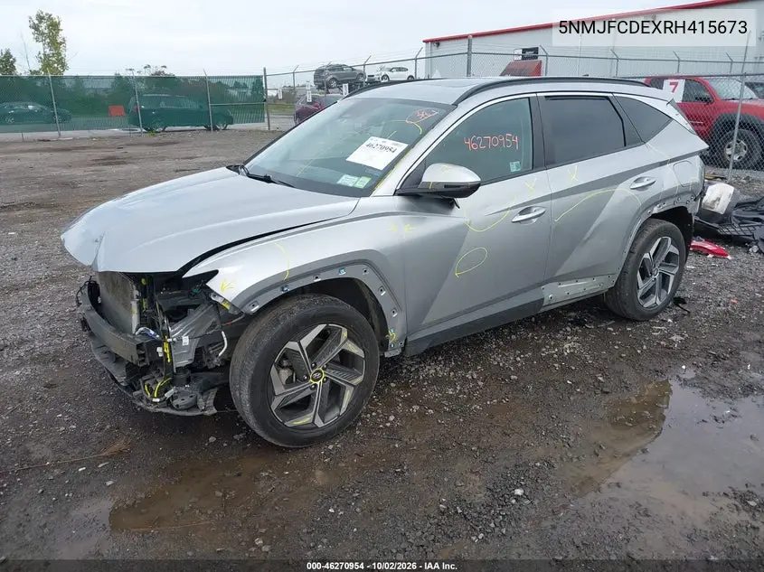 2024 HYUNDAI TUCSON VIN 5NMJFCDEXRH415673 — фото 2