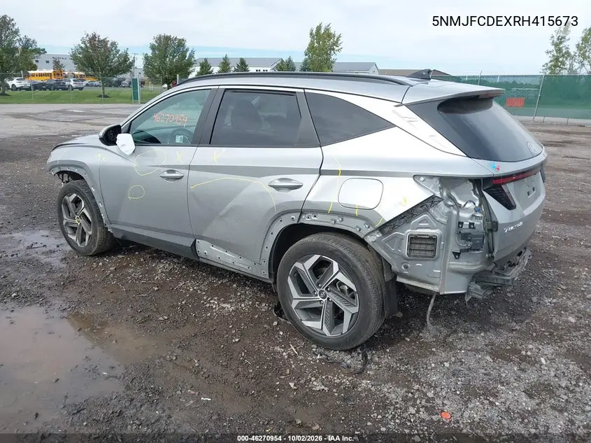 2024 HYUNDAI TUCSON VIN 5NMJFCDEXRH415673 — фото 3