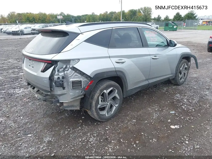2024 HYUNDAI TUCSON VIN 5NMJFCDEXRH415673 — фото 4