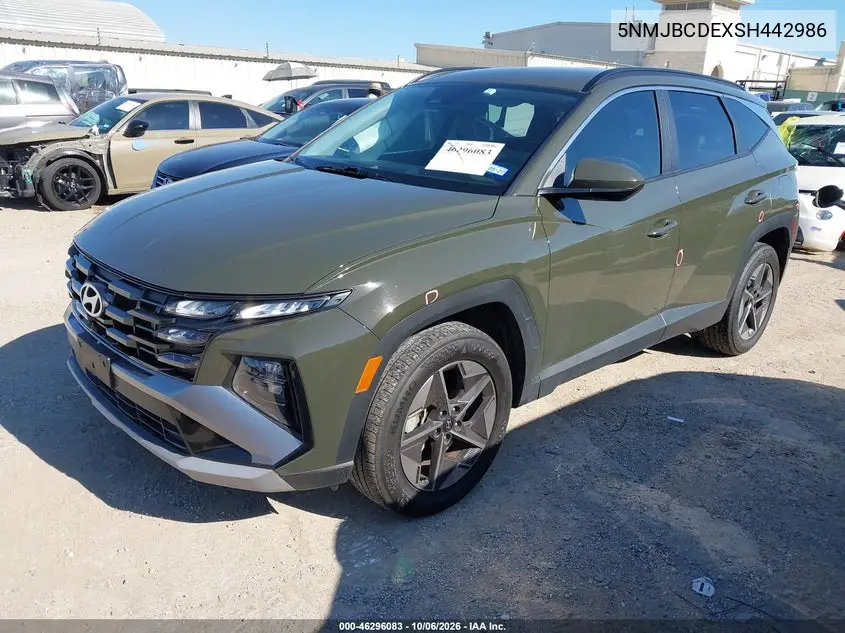 2025 HYUNDAI TUCSON VIN 5NMJBCDEXSH442986 — фото 2
