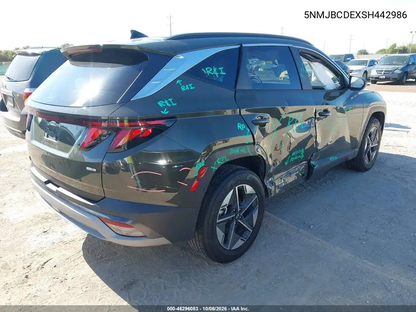 2025 HYUNDAI TUCSON VIN 5NMJBCDEXSH442986 — фото 4