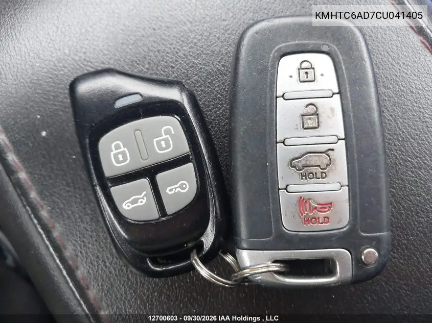 2012 HYUNDAI VELOSTER VIN KMHTC6AD7CU041405 — фото 11