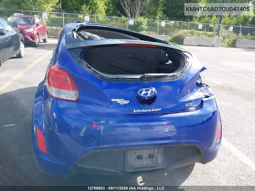 2012 HYUNDAI VELOSTER VIN KMHTC6AD7CU041405 — фото 16