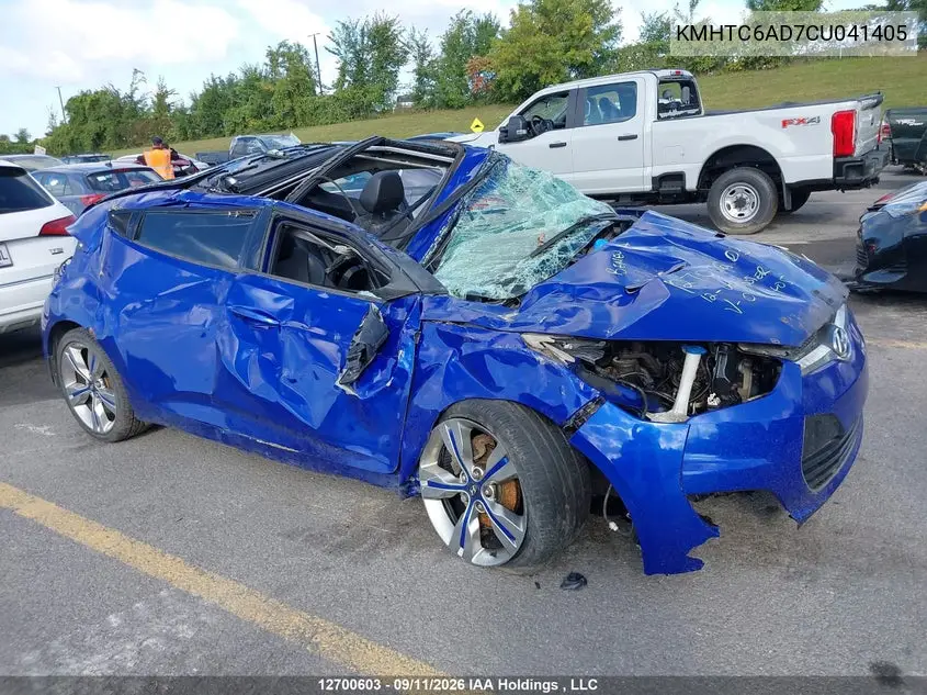 2012 HYUNDAI VELOSTER VIN KMHTC6AD7CU041405 — фото 20