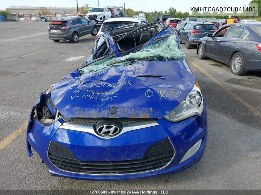 2012 HYUNDAI VELOSTER VIN KMHTC6AD7CU041405 — фото 21