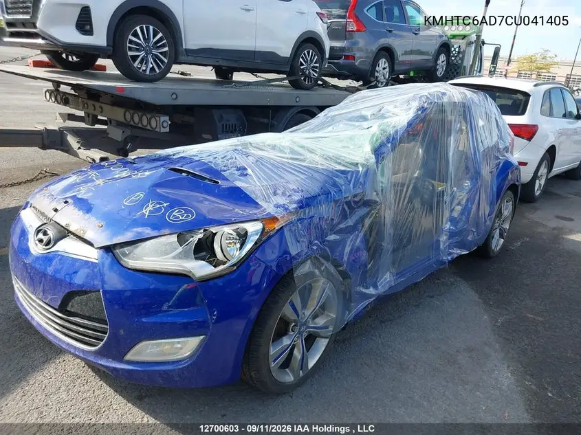 2012 HYUNDAI VELOSTER VIN KMHTC6AD7CU041405 — фото 22