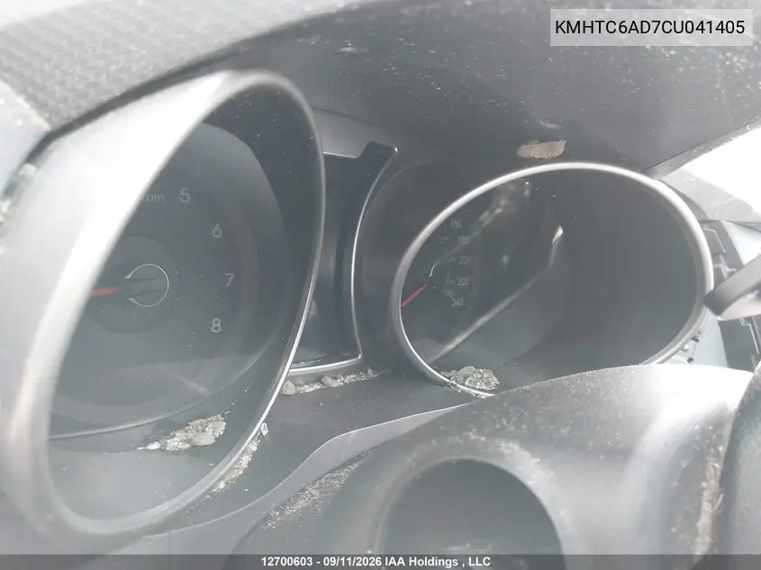 2012 HYUNDAI VELOSTER VIN KMHTC6AD7CU041405 — фото 7