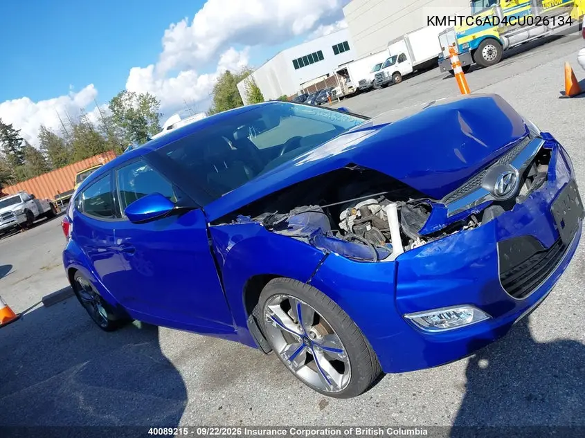 2012 HYUNDAI VELOSTER VIN KMHTC6AD4CU026134 — фото 14
