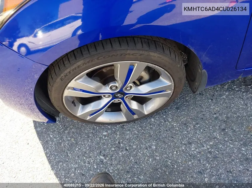 2012 HYUNDAI VELOSTER VIN KMHTC6AD4CU026134 — фото 22