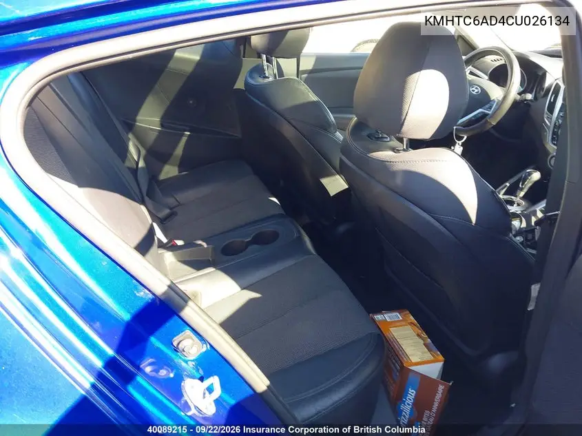 2012 HYUNDAI VELOSTER VIN KMHTC6AD4CU026134 — фото 8