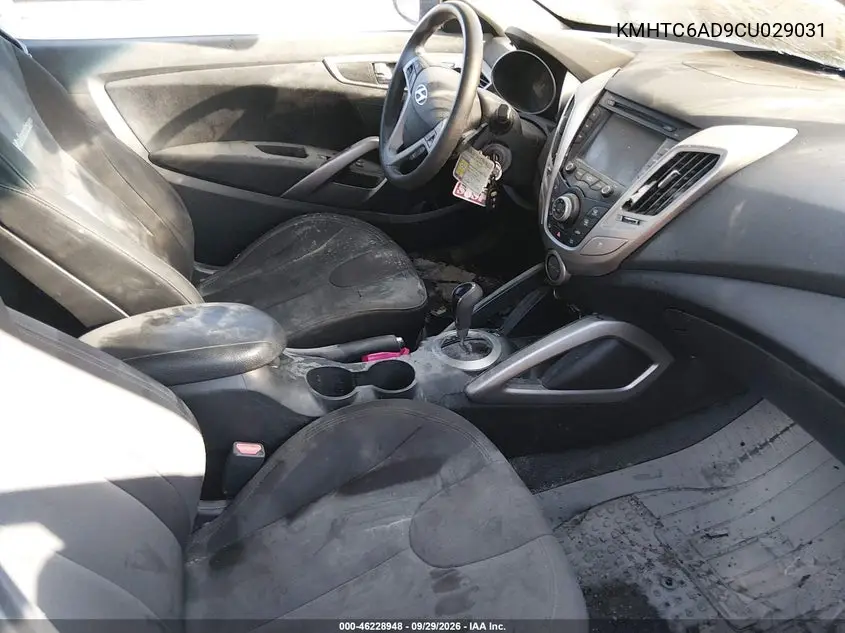 2012 HYUNDAI VELOSTER VIN KMHTC6AD9CU029031 — фото 5