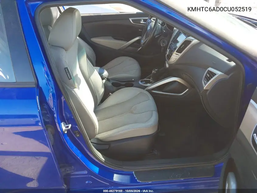 2012 HYUNDAI VELOSTER VIN KMHTC6AD0CU052519 — фото 5