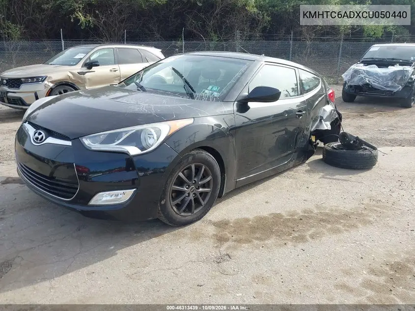 2012 HYUNDAI VELOSTER VIN KMHTC6ADXCU050440 — фото 2