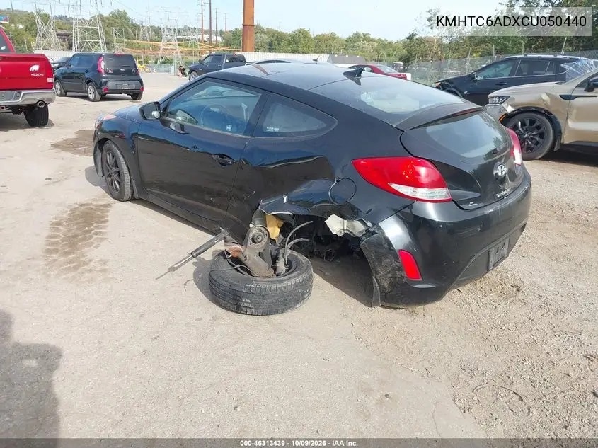 2012 HYUNDAI VELOSTER VIN KMHTC6ADXCU050440 — фото 3
