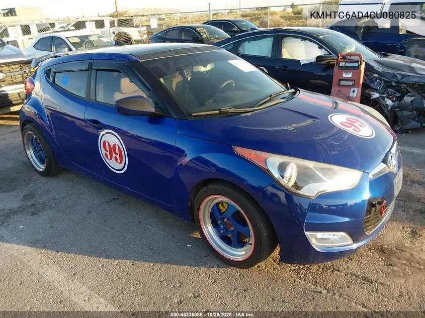 HYUNDAI VELOSTER 2012, VIN KMHTC6AD4CU080825