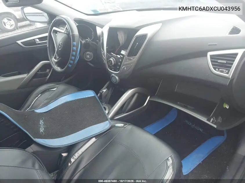 2012 HYUNDAI VELOSTER VIN KMHTC6ADXCU043956 — фото 5