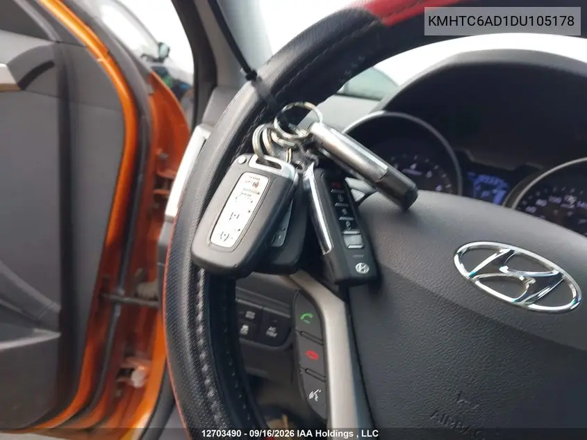 2013 HYUNDAI VELOSTER VIN KMHTC6AD1DU105178 — фото 11