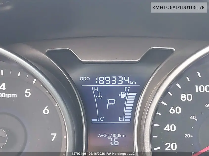 2013 HYUNDAI VELOSTER VIN KMHTC6AD1DU105178 — фото 16