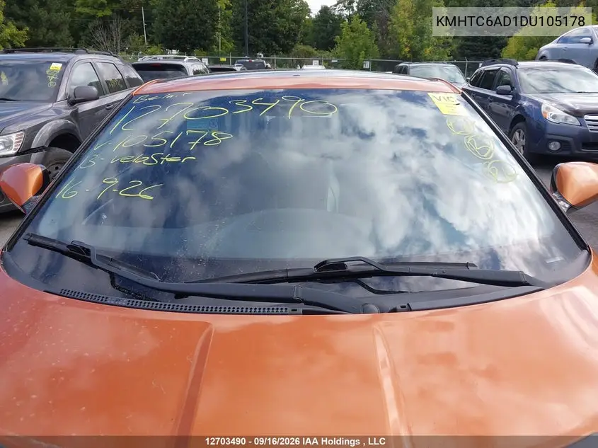 2013 HYUNDAI VELOSTER VIN KMHTC6AD1DU105178 — фото 18