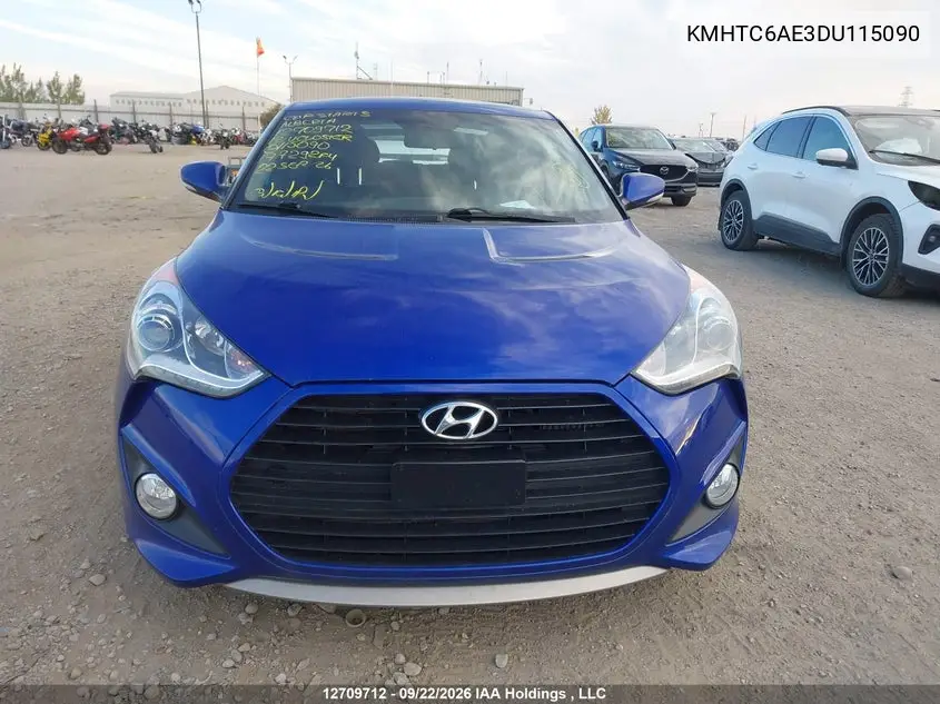 2013 HYUNDAI VELOSTER VIN KMHTC6AE3DU115090 — фото 11