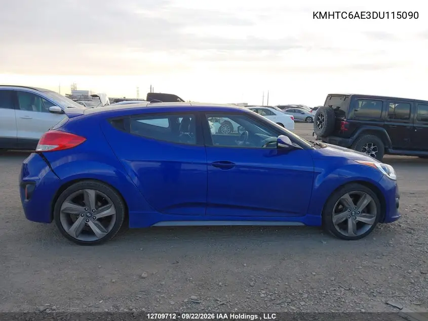 2013 HYUNDAI VELOSTER VIN KMHTC6AE3DU115090 — фото 12