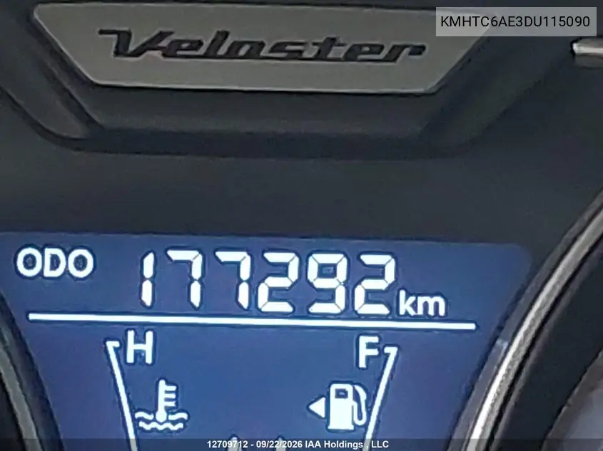 2013 HYUNDAI VELOSTER VIN KMHTC6AE3DU115090 — фото 14