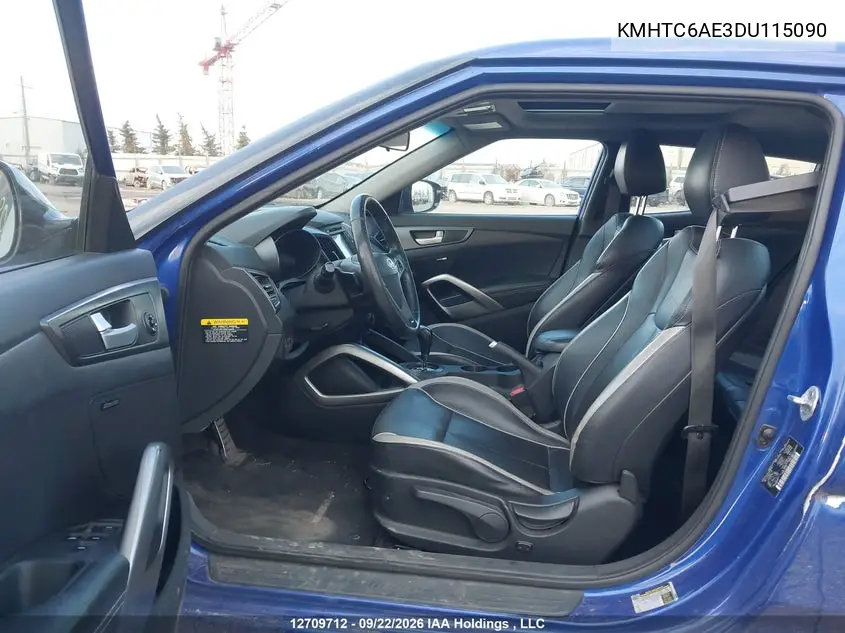 2013 HYUNDAI VELOSTER VIN KMHTC6AE3DU115090 — фото 17