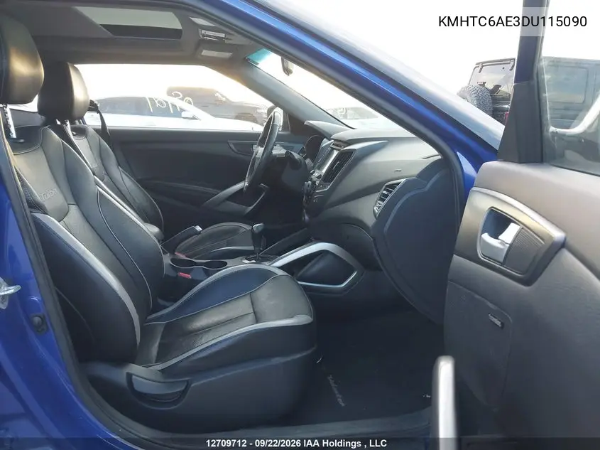 2013 HYUNDAI VELOSTER VIN KMHTC6AE3DU115090 — фото 5