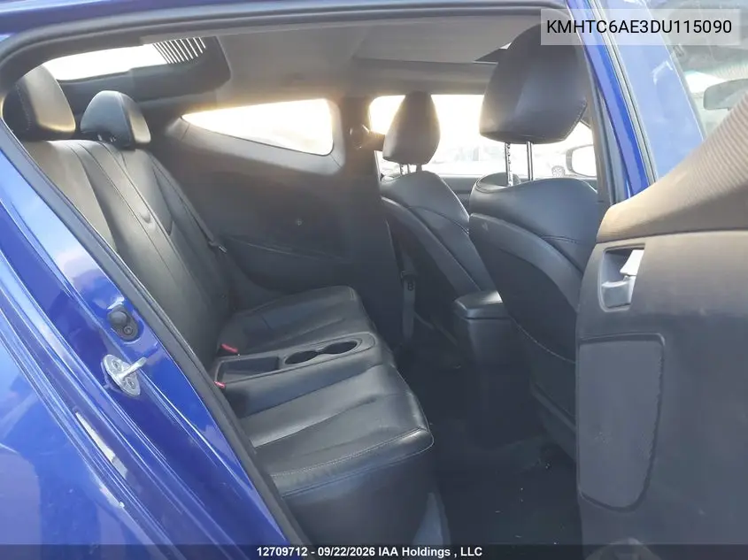 2013 HYUNDAI VELOSTER VIN KMHTC6AE3DU115090 — фото 8