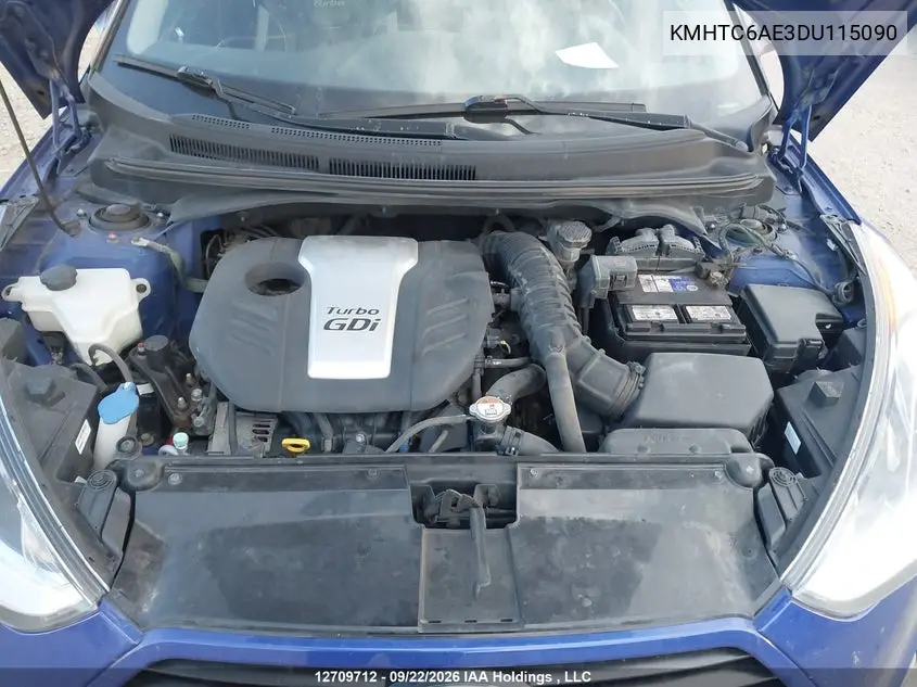 2013 HYUNDAI VELOSTER VIN KMHTC6AE3DU115090 — фото 9