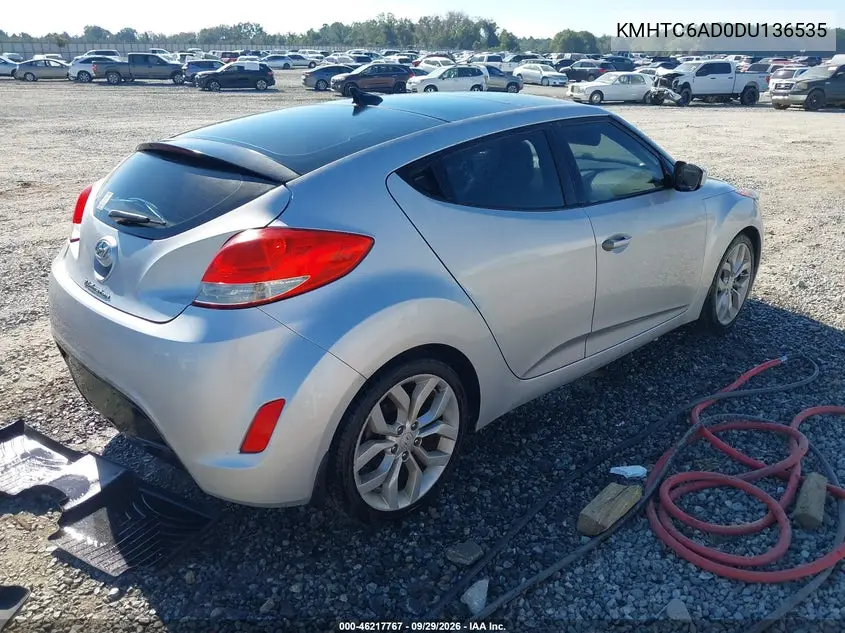 2013 HYUNDAI VELOSTER VIN KMHTC6AD0DU136535 — фото 4