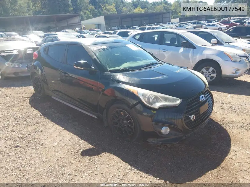 HYUNDAI VELOSTER 2013, VIN KMHTC6AE6DU177549
